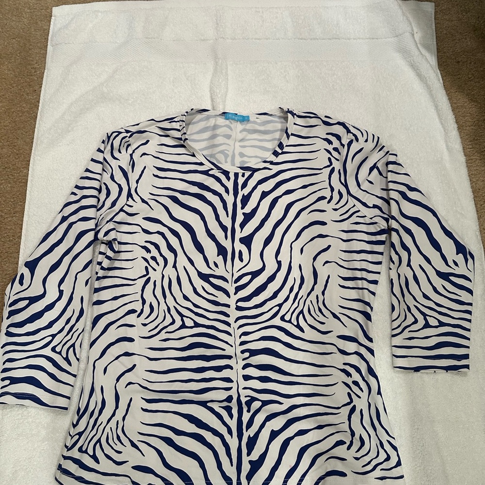 Zebra Print Women's Tunic Top